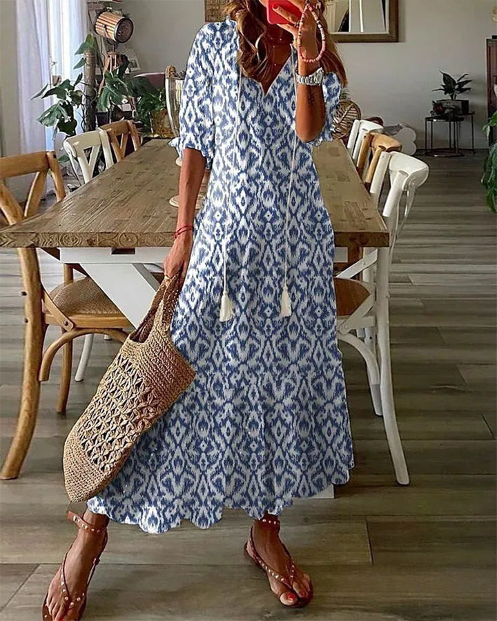 Sabrina | Boho Maxi Dress with Tummy-Flattering Fit