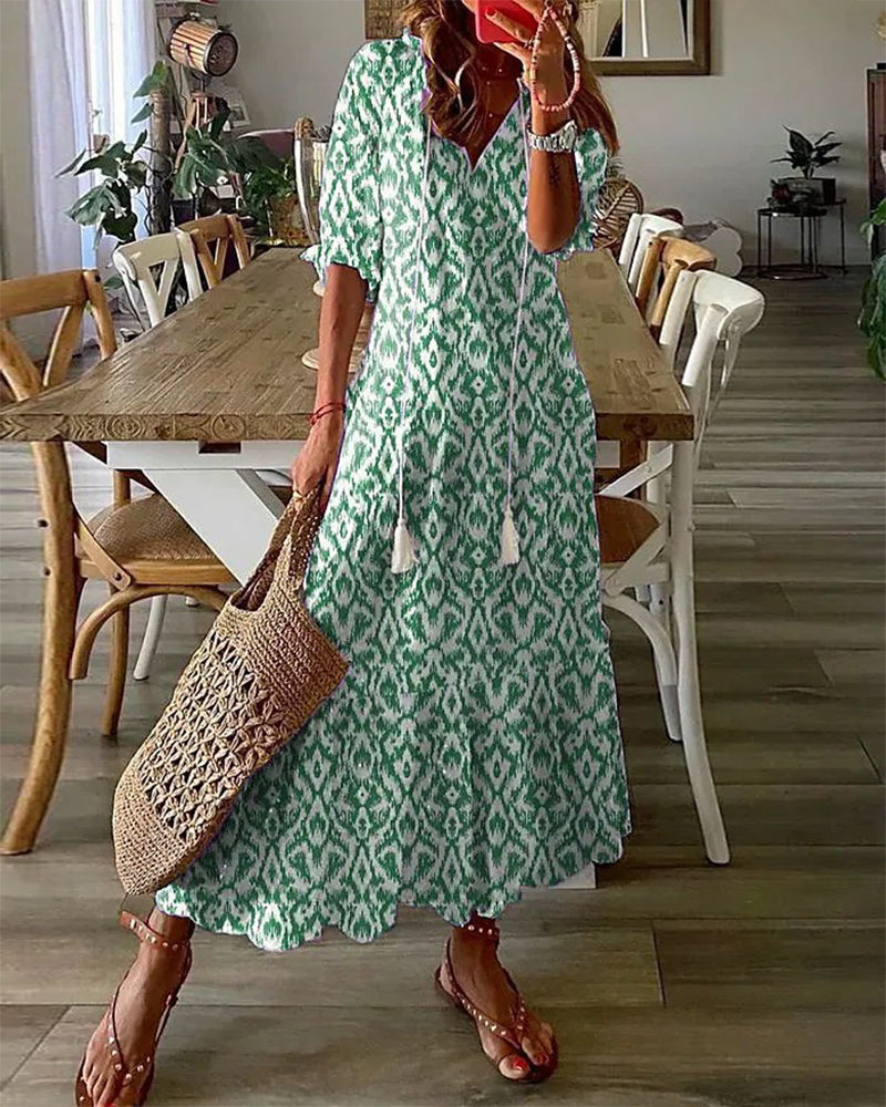 Sabrina | Boho Maxi Dress with Tummy-Flattering Fit