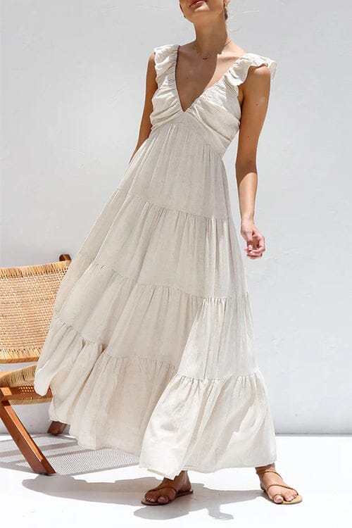 Ophelia | Elegant Maxi Dress with Ruches