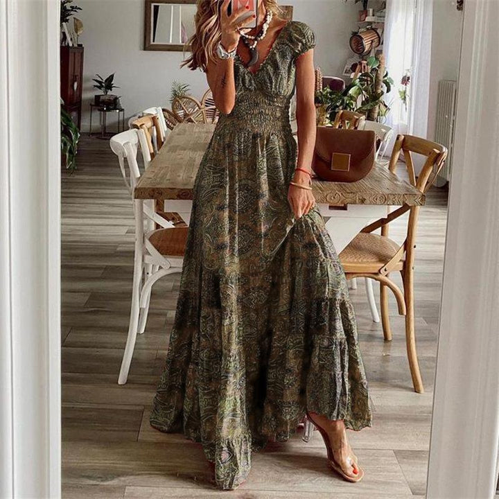 Sienna | Bohemian Floral Maxi Dress