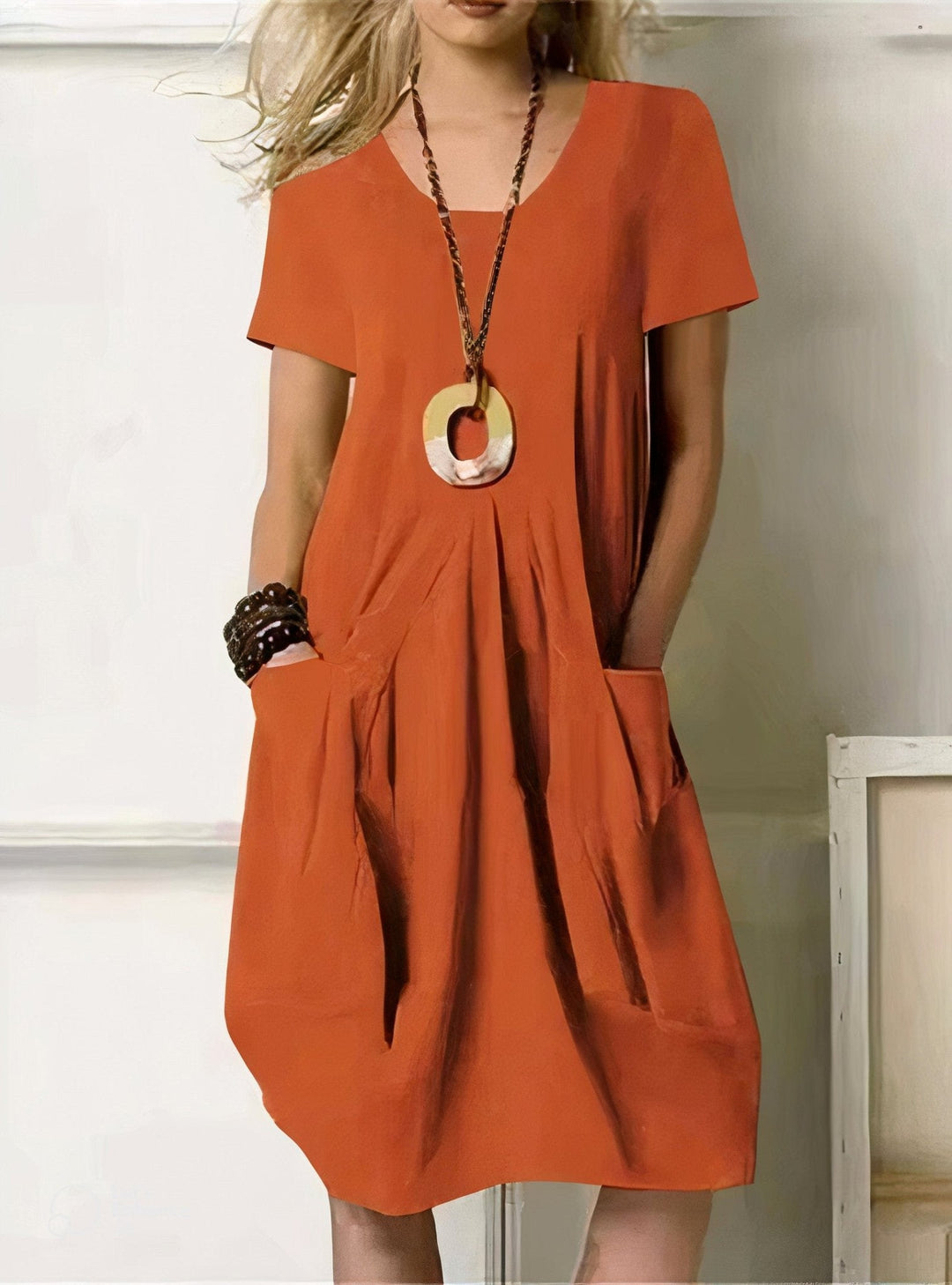 Isabelle | Casual Flow Cotton Dress with Pockets