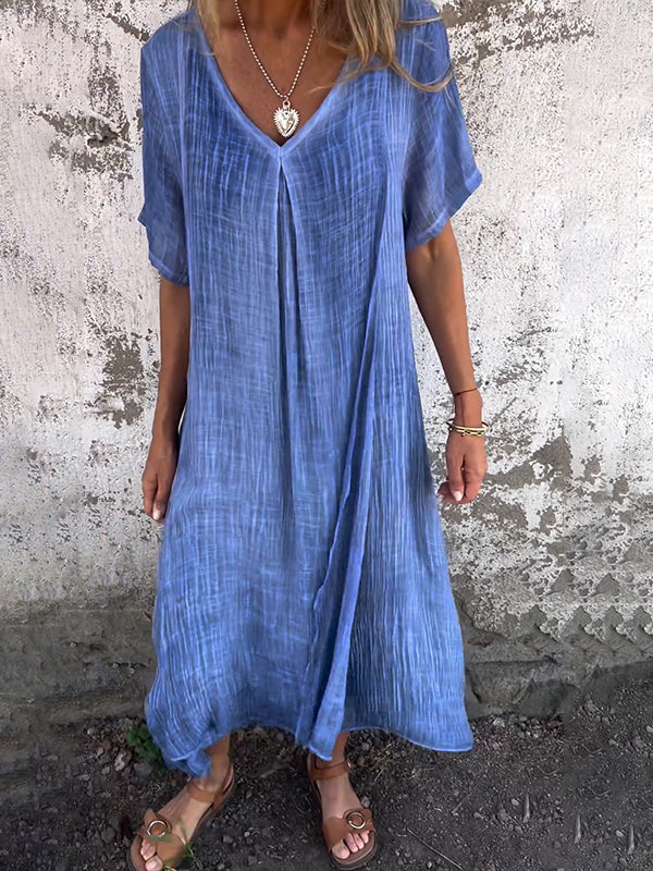Liora | Loose V-Neck Dress