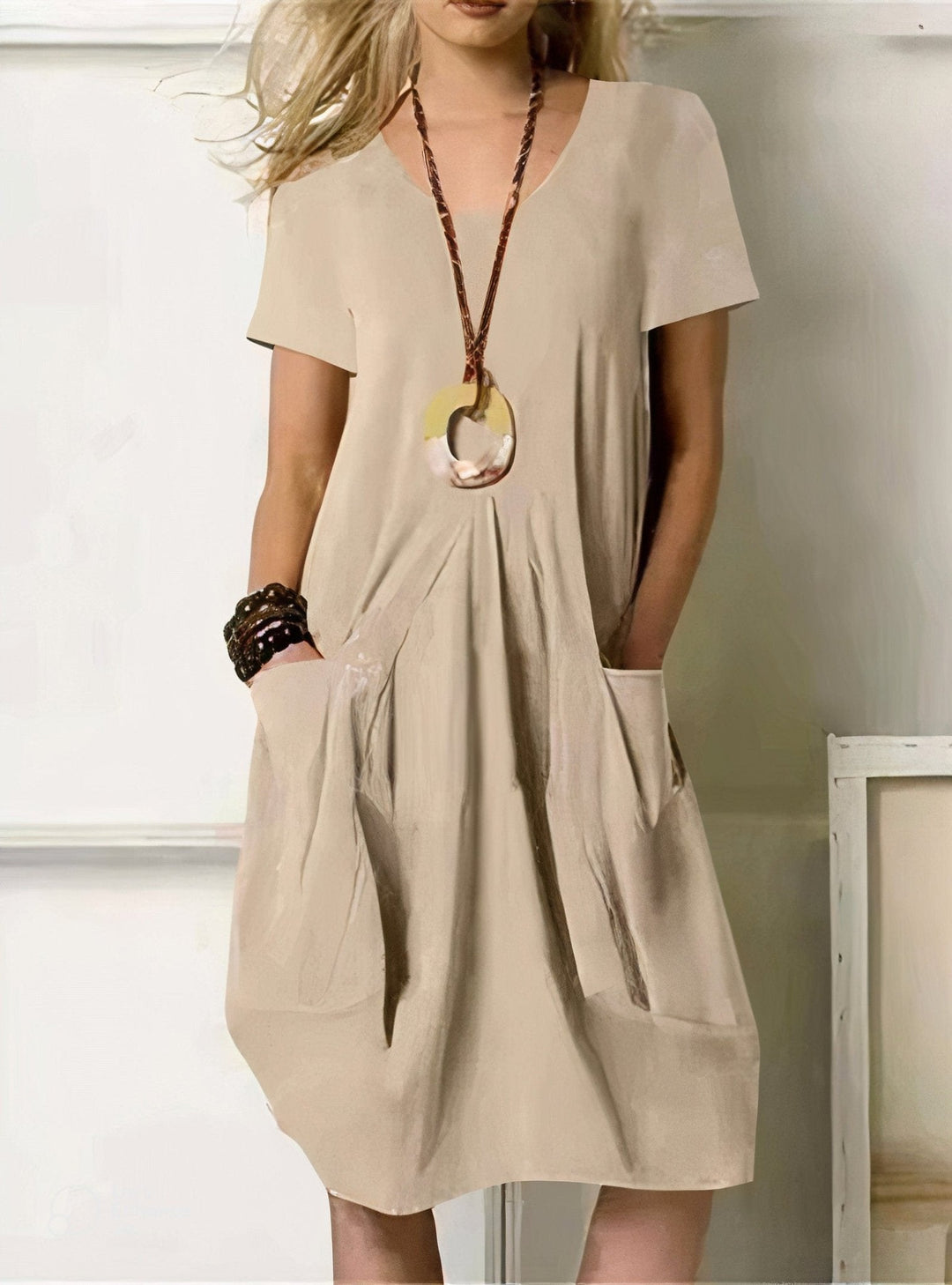 Isabelle | Casual Flow Cotton Dress with Pockets