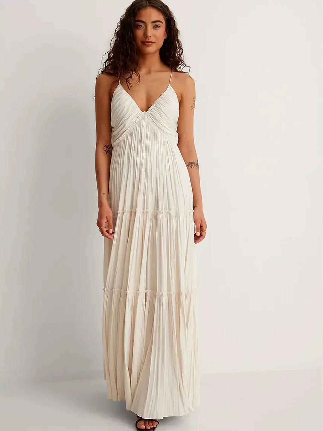 Lina | Cascade Maxi Dress