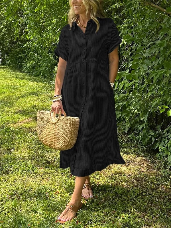 Nicole | Elegant Striped Dress