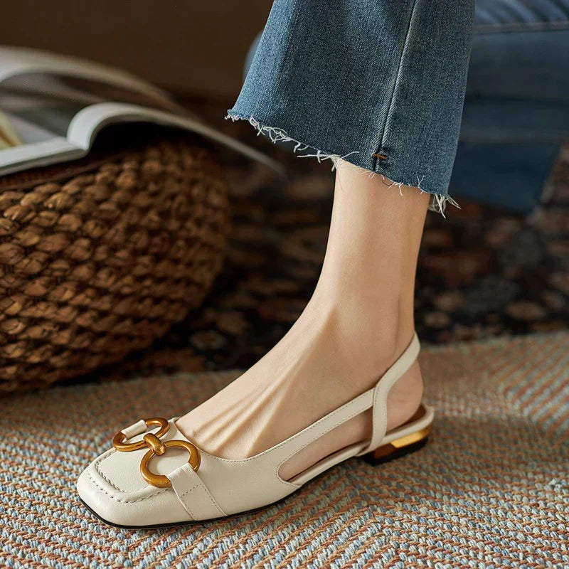 Riley | Elegant Orthopedic Square Heel Sandals