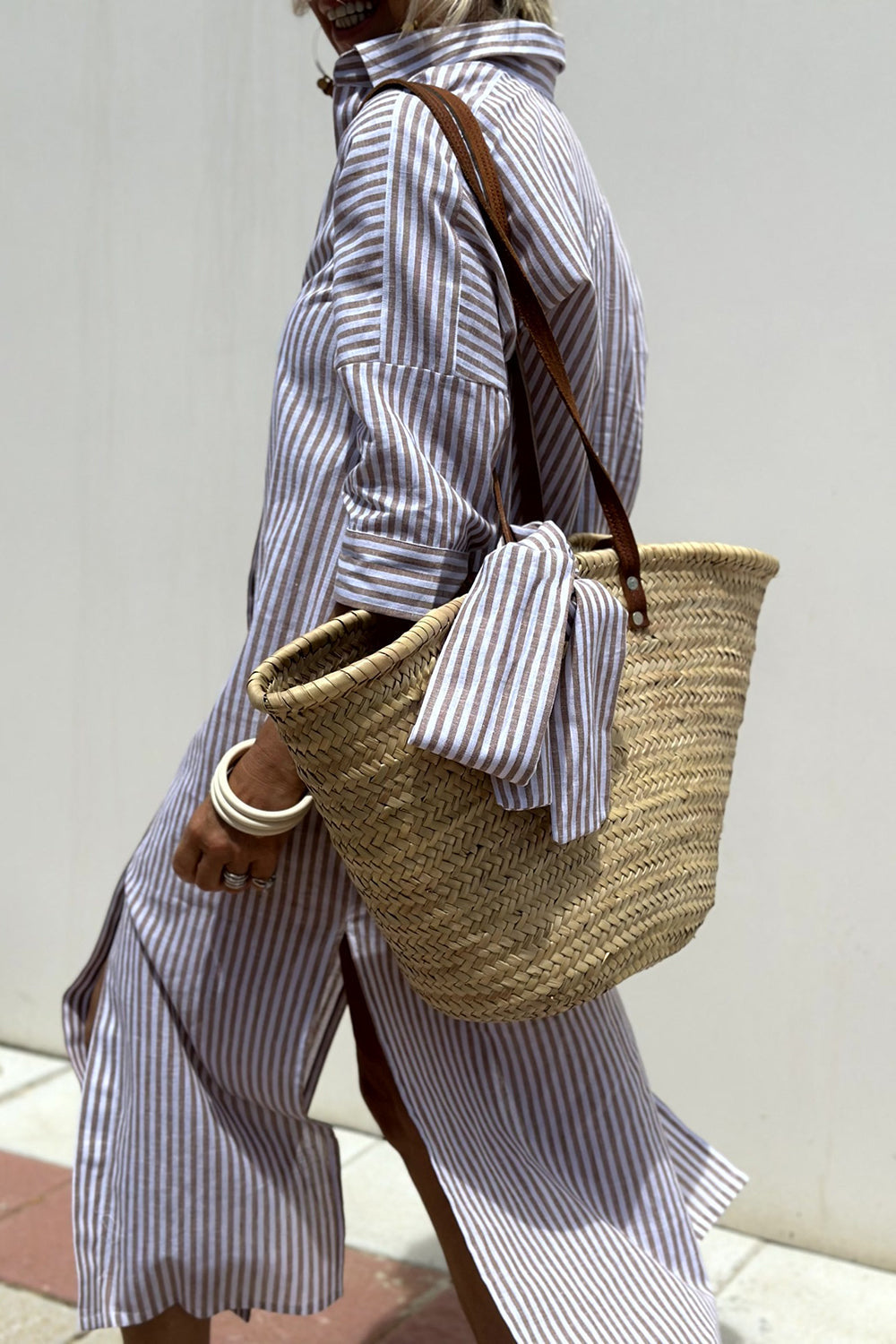 Ayla | Striped Shirt Dress