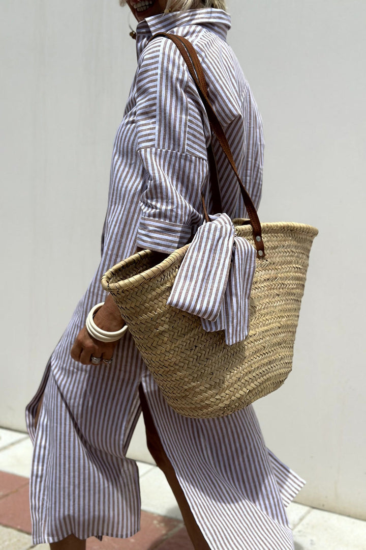 Ayla | Striped Shirt Dress