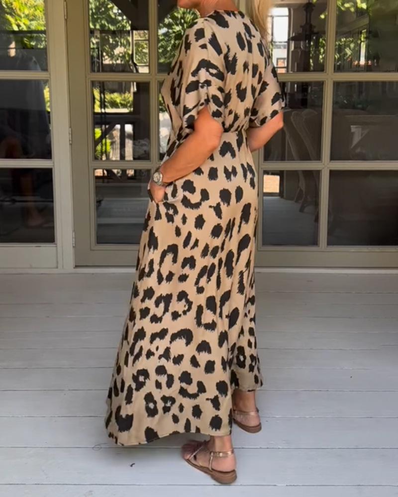 Taylor | Casual Leopard Maxi Dress