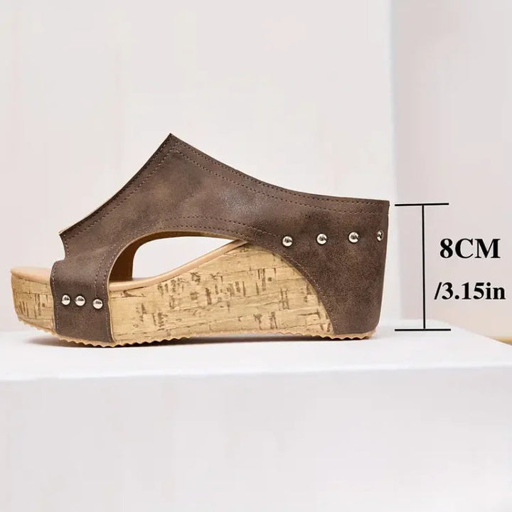 Faith | Elegant Sole Buckle Wedge Sandals