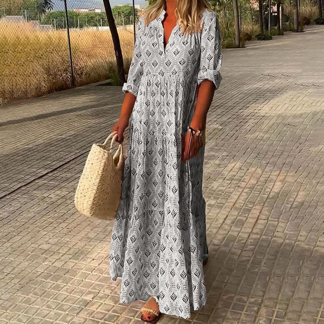 Nora | Elegant Boho Maxi Dress