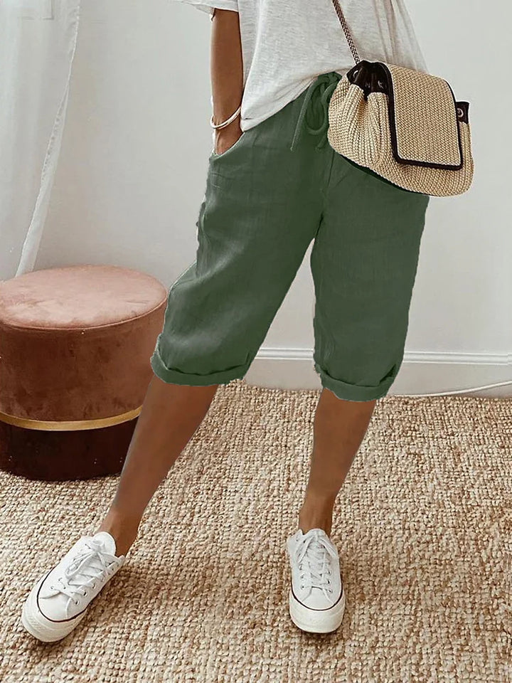Lauren | Relaxed Linen-Blend Shorts