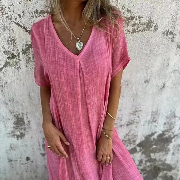 Liora | Loose V-Neck Dress
