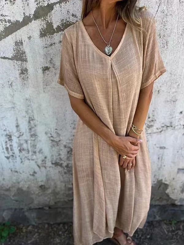 Liora | Loose V-Neck Dress