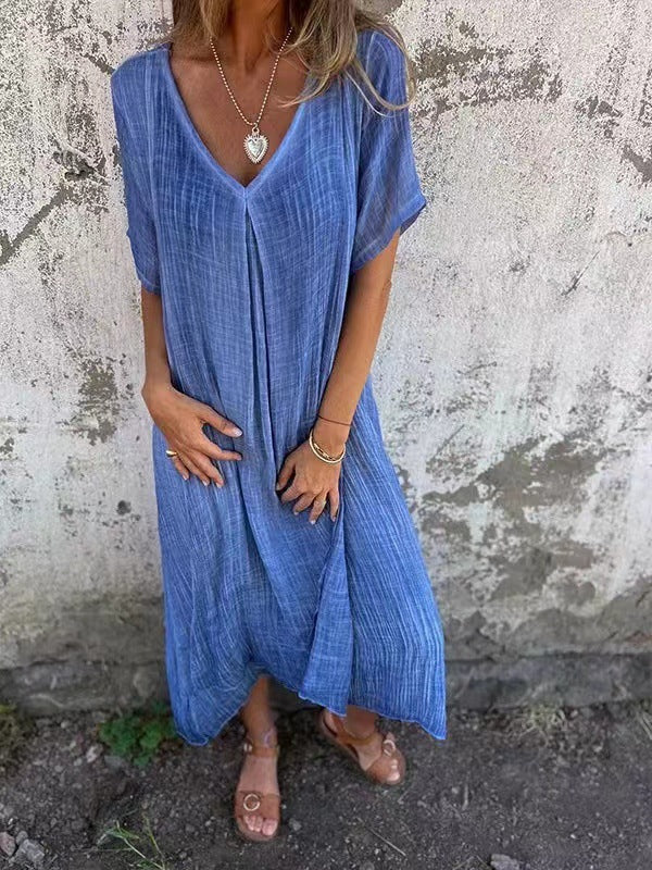 Liora | Loose V-Neck Dress