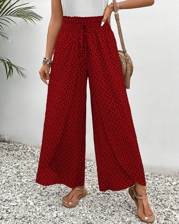 Zara | Frilled Printed Trousers