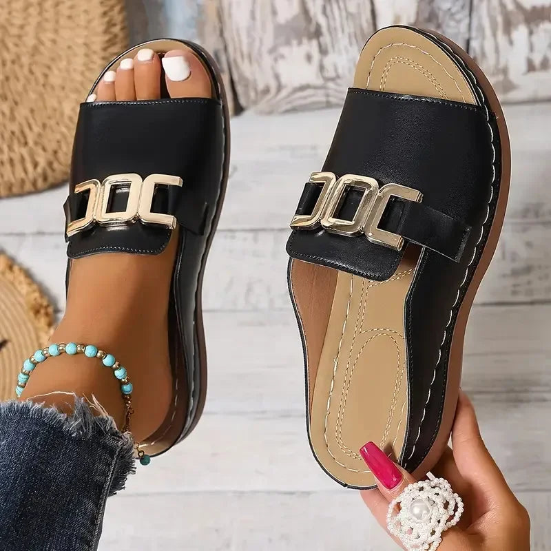Lyanna | Thick Sole Wedge Sandals