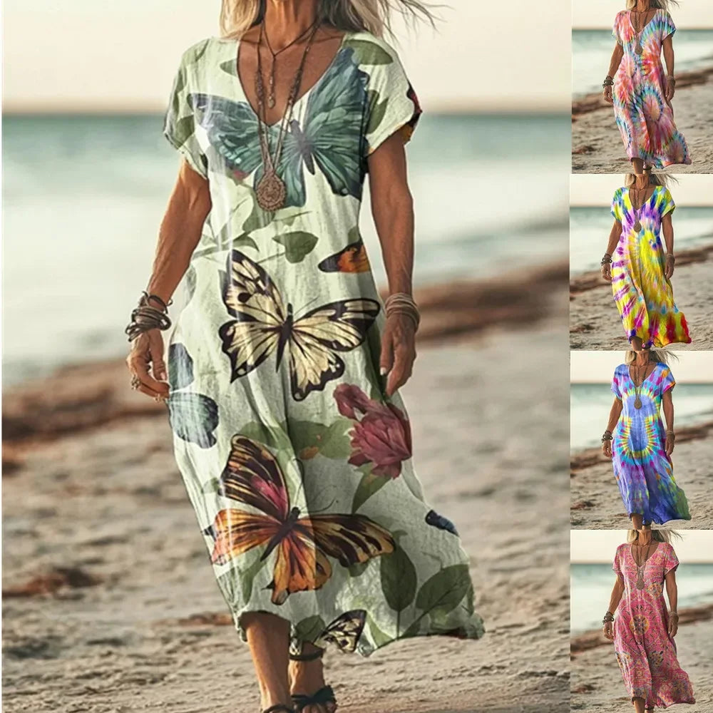 Addison | Colourful Maxi Dress
