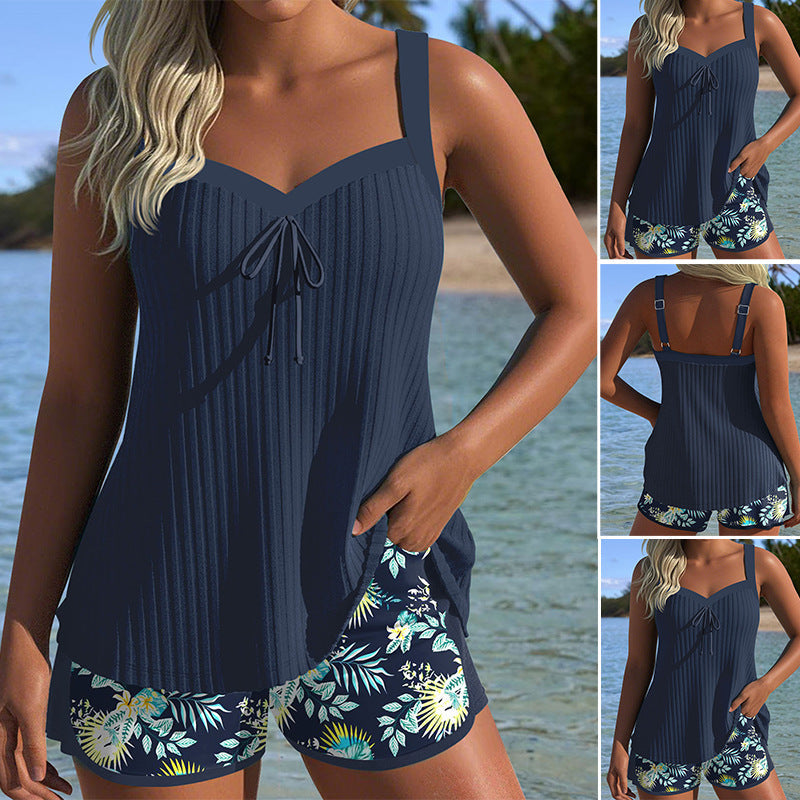 Adalyn | Floral Print Tankini Set