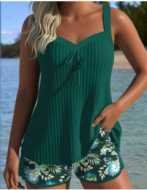 Adalyn | Floral Print Tankini Set