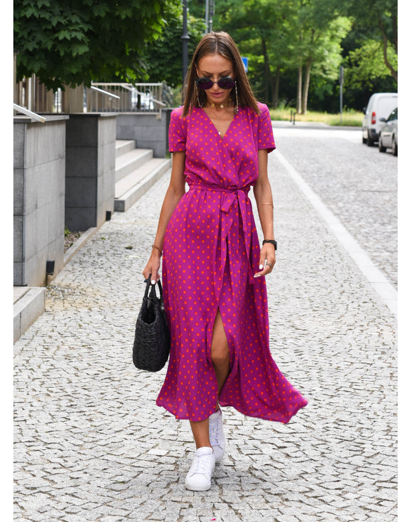 Harper | Floral Wrap Midi Dress