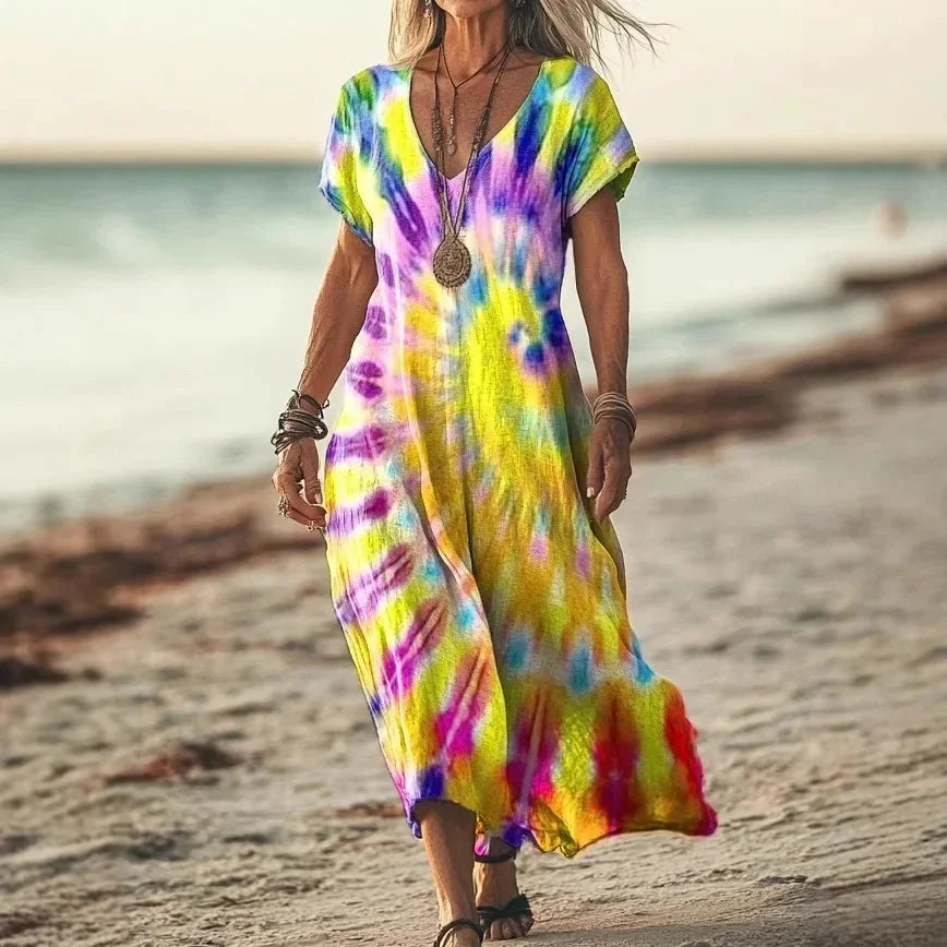 Addison | Colourful Maxi Dress