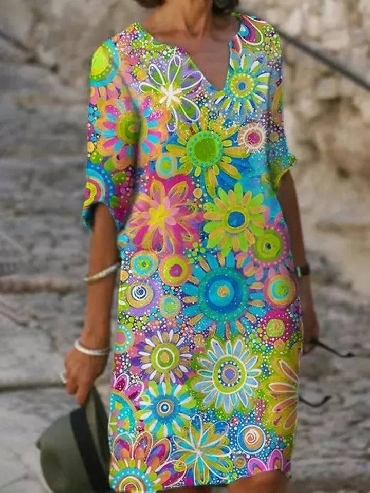 Hailey | Floral V-Neck Dress