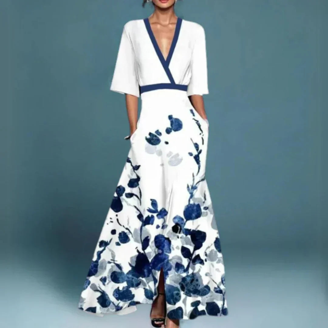 Karsyn | Elegant Maxi Dress with Floral Pattern
