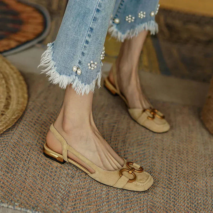 Riley | Elegant Orthopedic Square Heel Sandals