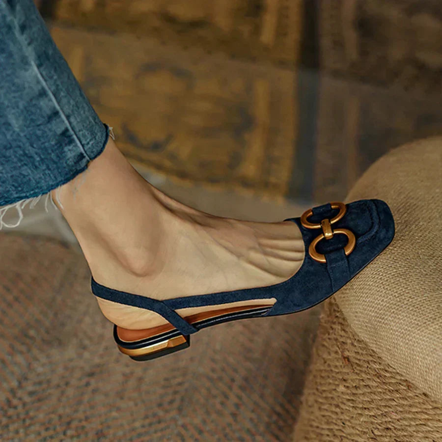 Riley | Elegant Orthopedic Square Heel Sandals
