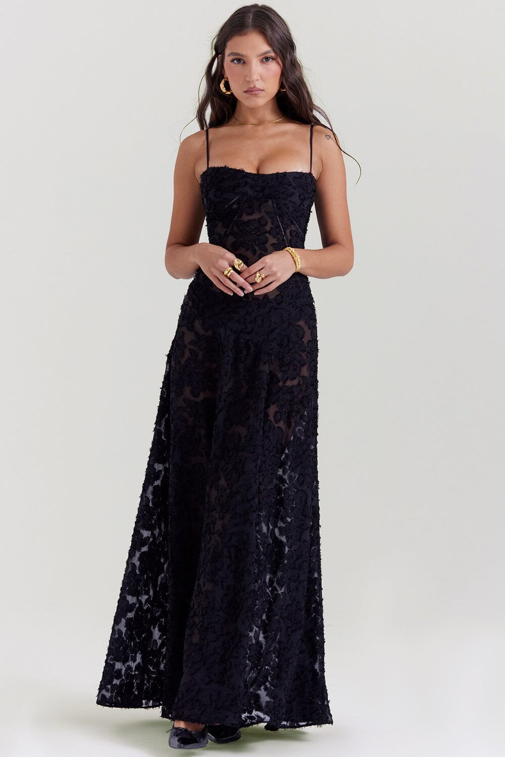 Alessia | Floral Embroidered Dress