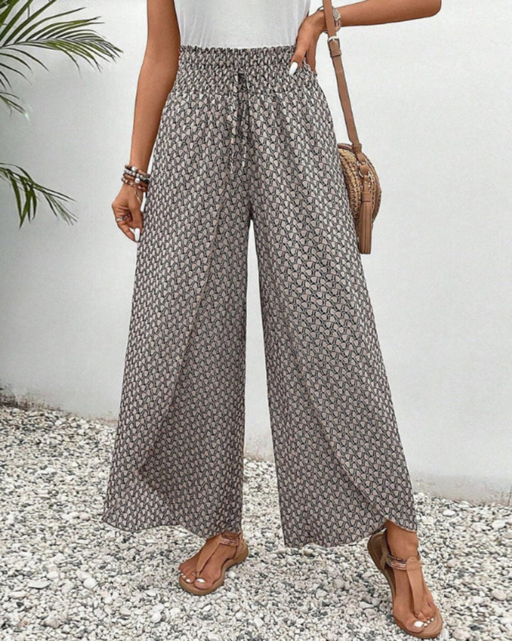 Zara | Frilled Printed Trousers