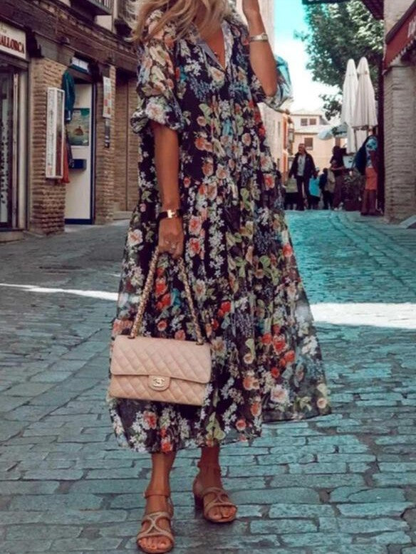 Calie | Floral Vintage Dress