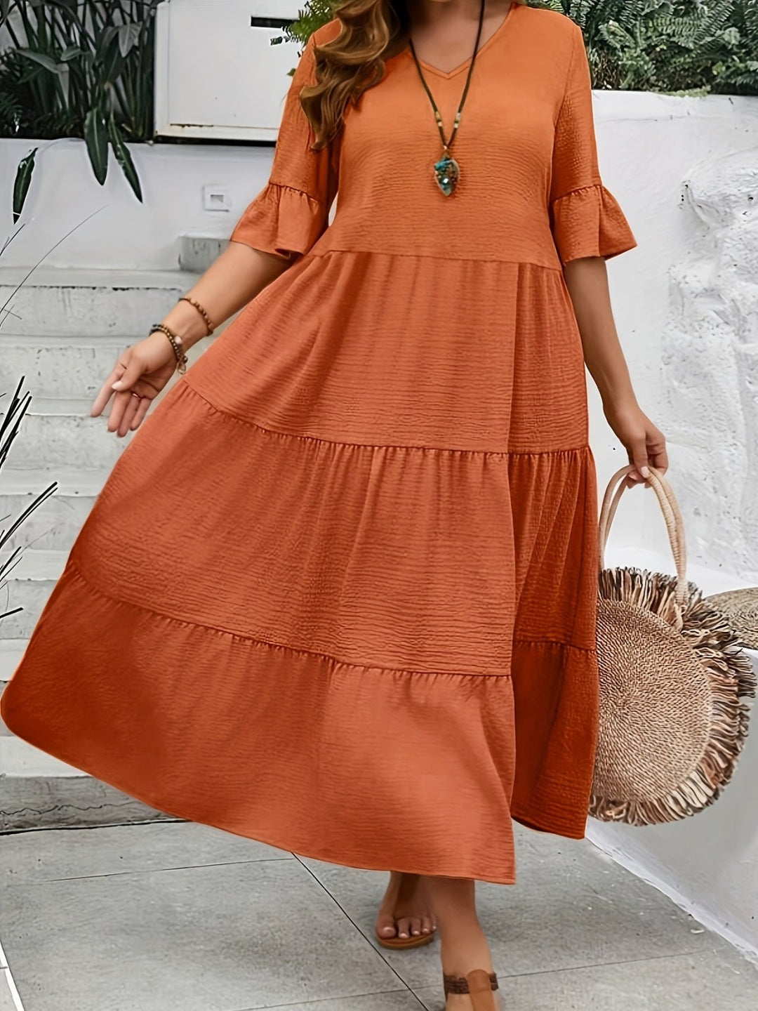 Delphine | Elegant Layered Dress
