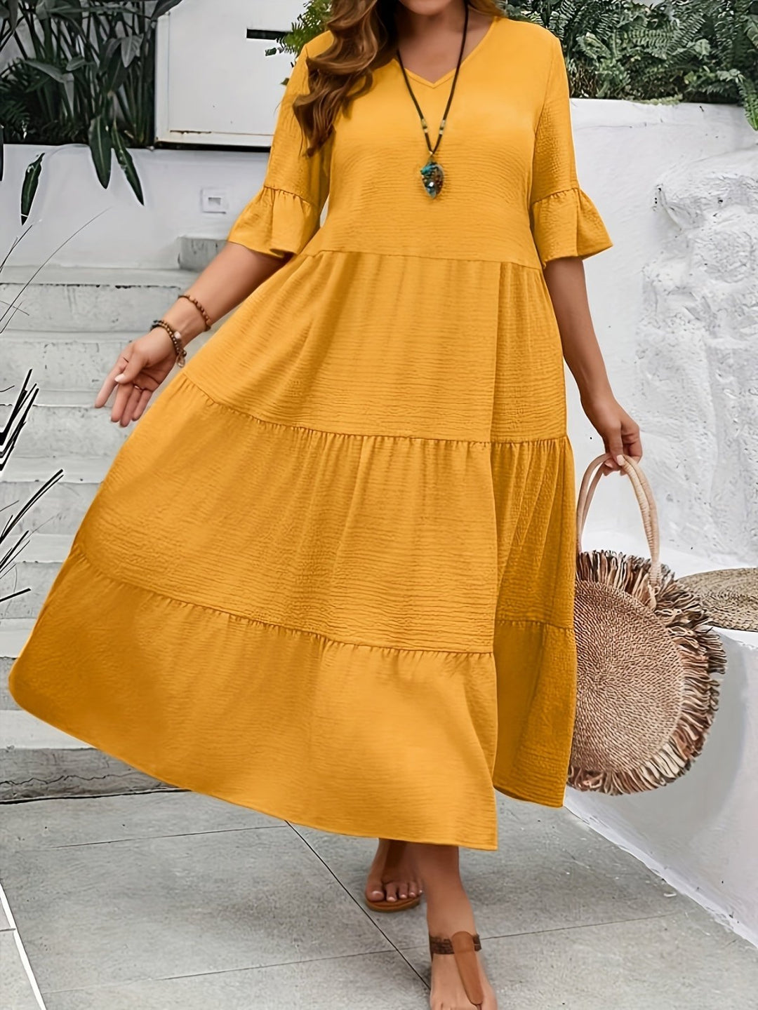 Delphine | Elegant Layered Dress