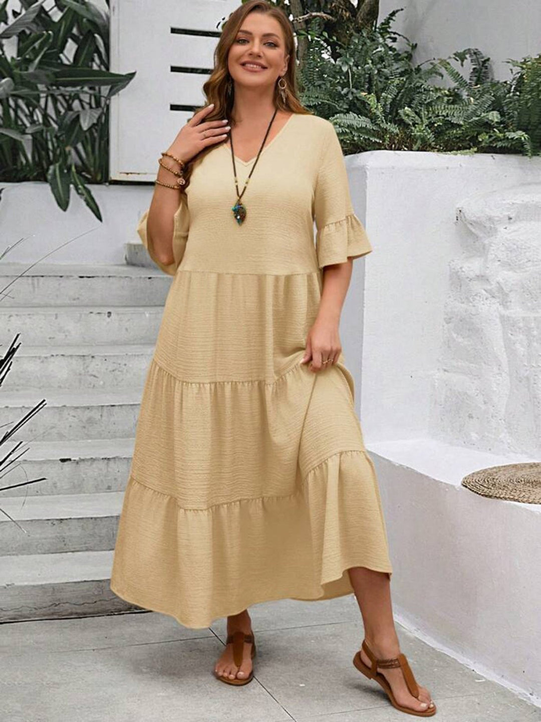 Delphine | Elegant Layered Dress