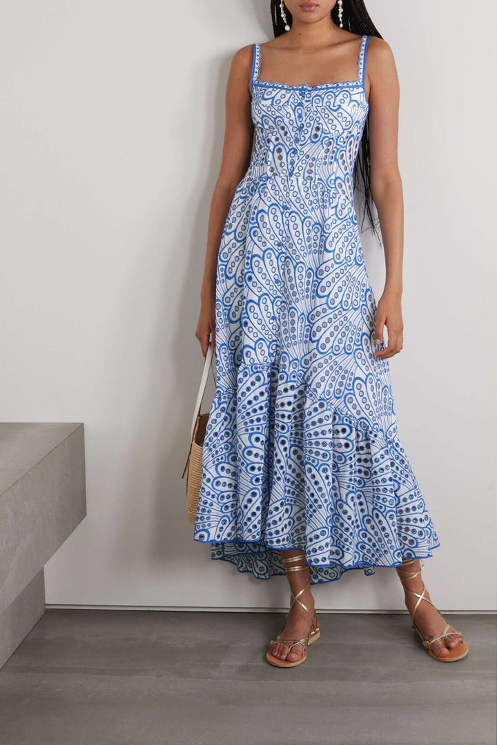 Dolly | Lace Midi Bustier Dress