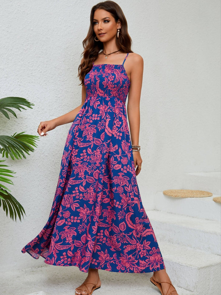 Emma | Floral Print Gathered Cami Dress