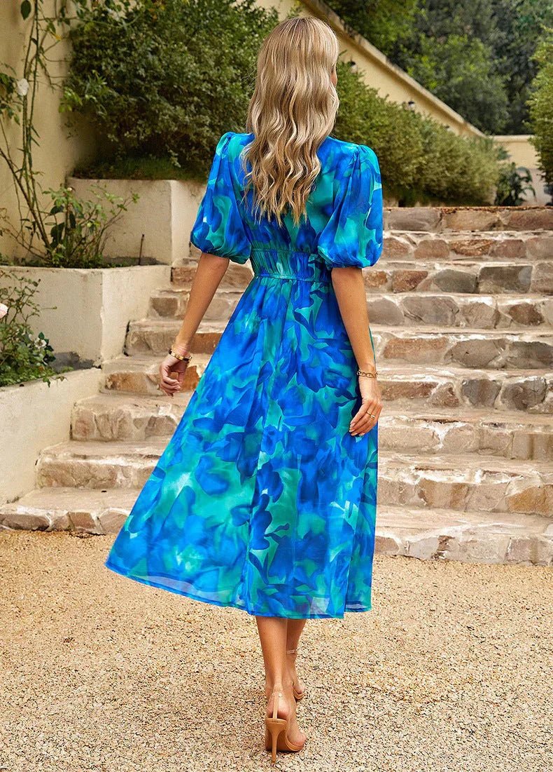 Estra | Colorful V-Neck Dress