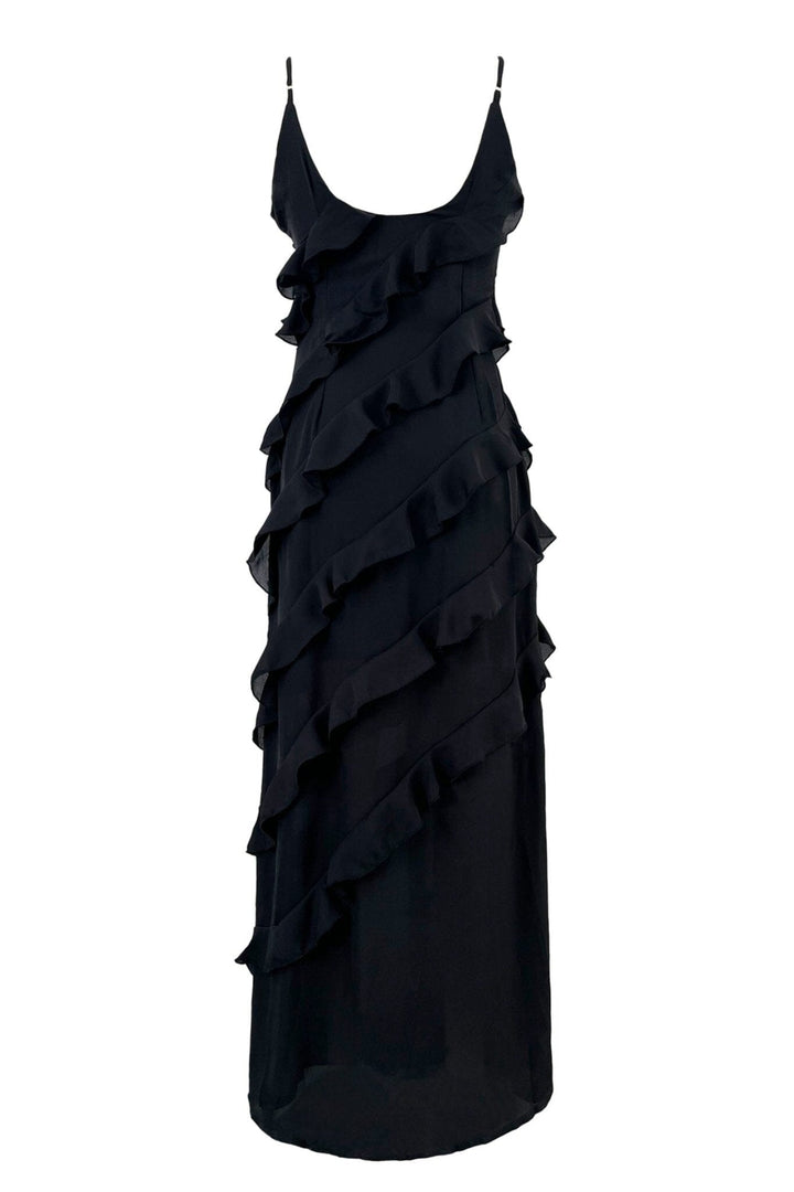 Eve | Ruched Chiffon Maxi Dress