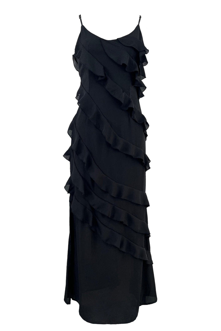 Eve | Ruched Chiffon Maxi Dress