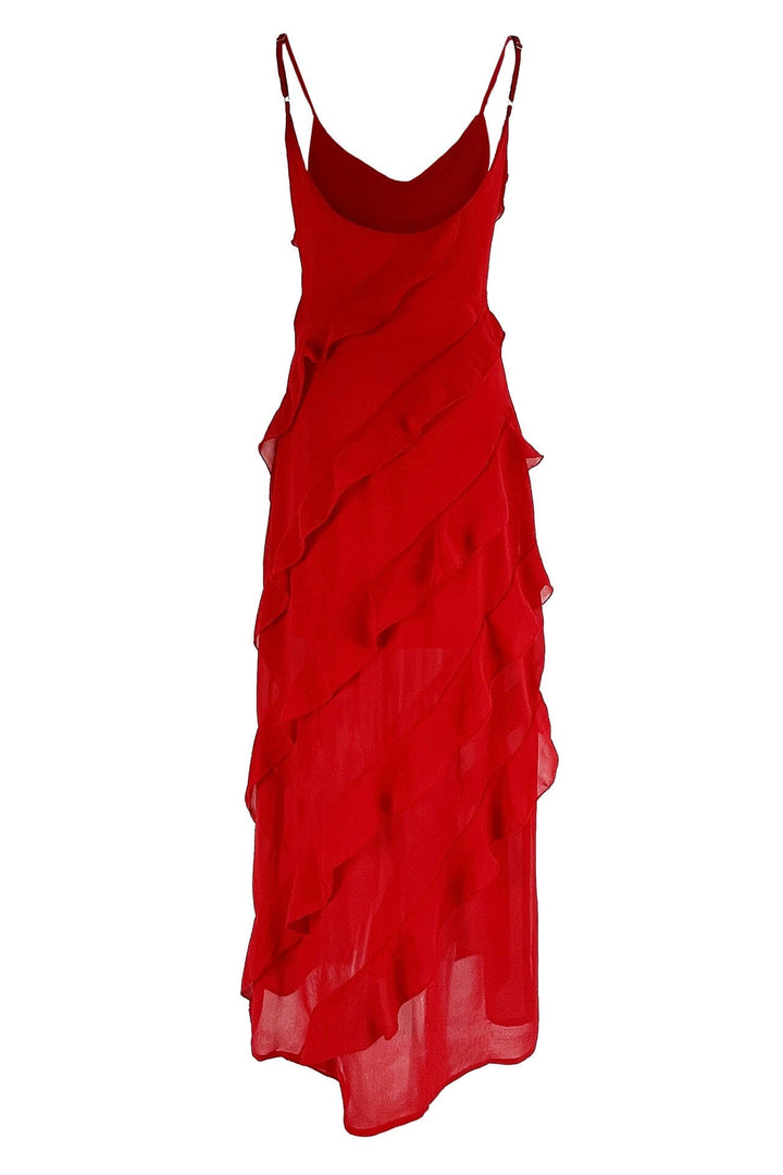 Eve | Ruched Chiffon Maxi Dress