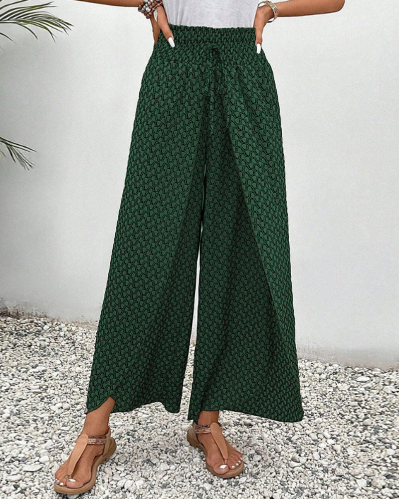 Zara | Frilled Printed Trousers