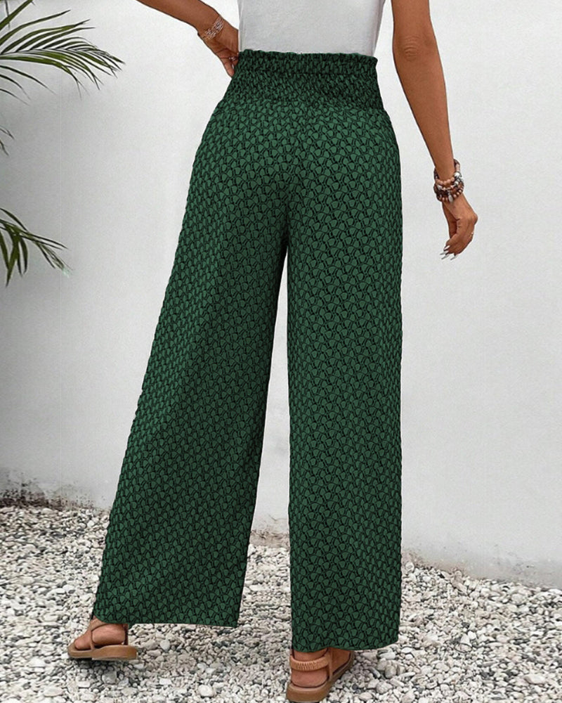 Zara | Frilled Printed Trousers
