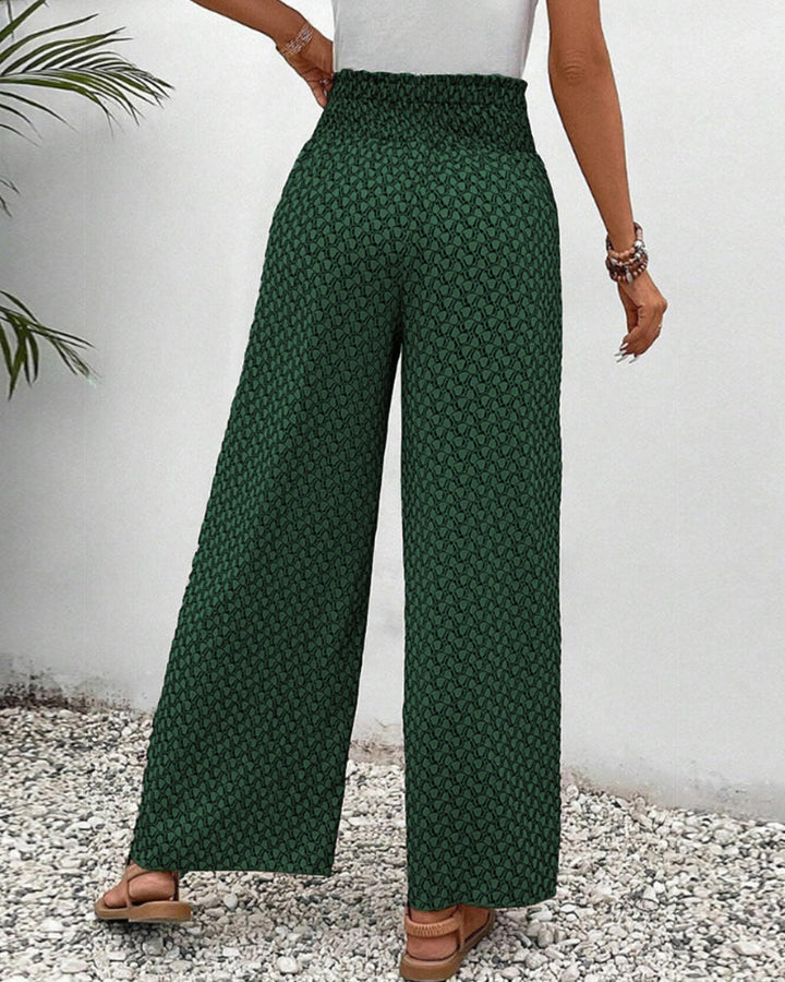Zara | Frilled Printed Trousers