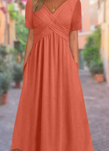 Mona | Figure Flattering Maxi Dress with Pockets