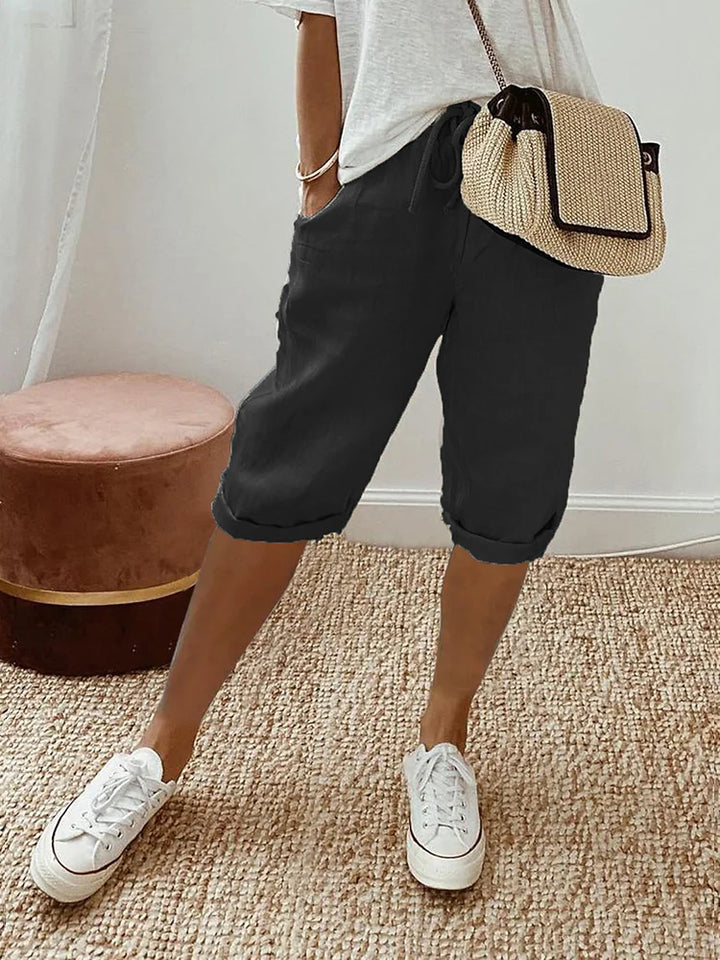Lauren | Relaxed Linen-Blend Shorts