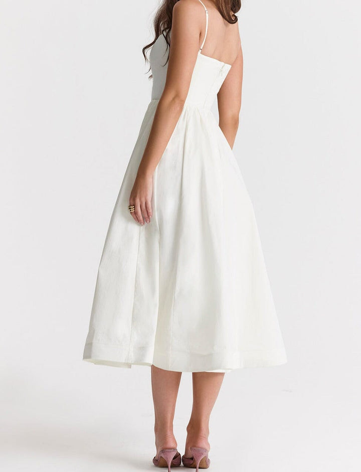 Paige | Elegant Dress with Skirt Detailing