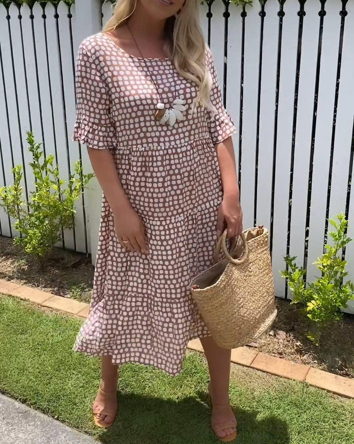 Michelle | Short Sleeve Midi Dress