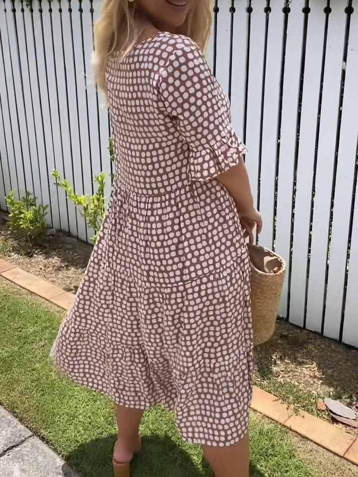 Michelle | Short Sleeve Midi Dress
